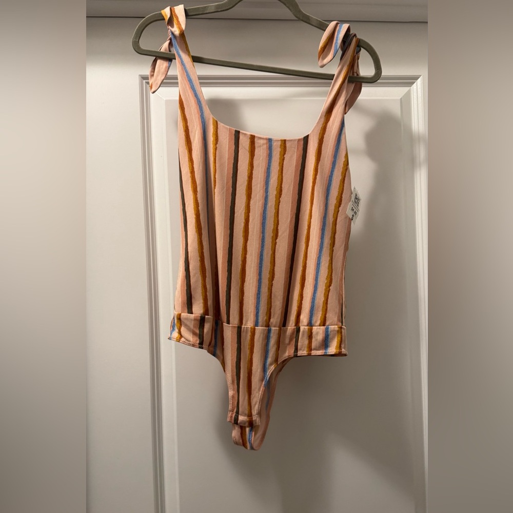BCBG Generation striped bodysuit